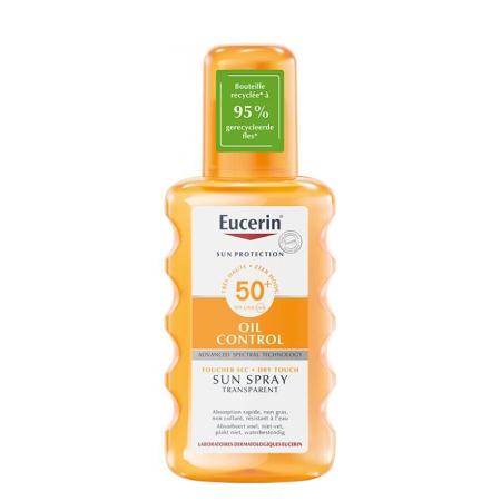 Eucerin Sun Oil Control Dry Touch Sun Spray Transparent SPF50+ 200 ml.,ยูเซอริน ซัน สเปรย์ ออยล์ คอนโทรล , กันแดดยูเซอริน , กันแดด , กันแดด Eucerin 